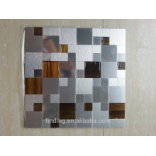 Panneau de décoration mosaïque ACP OEM étroitement espacés de tuile de mosaïque en aluminium